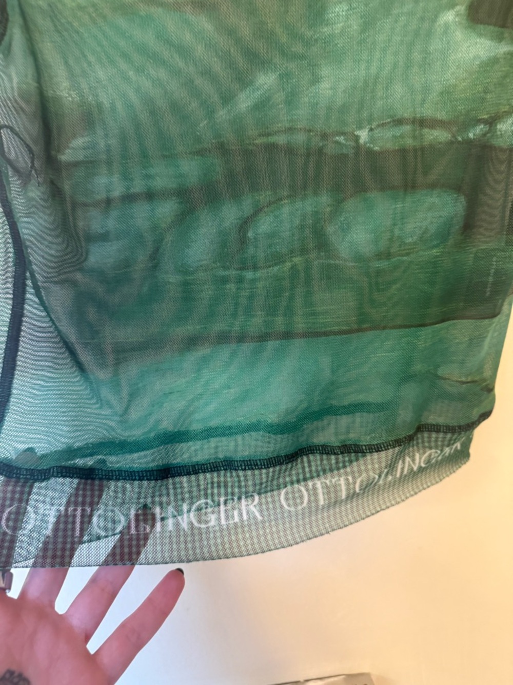 Ottolinger Cowlneck Sheer Top ‘Brook Print’ - Picture 3 of 4